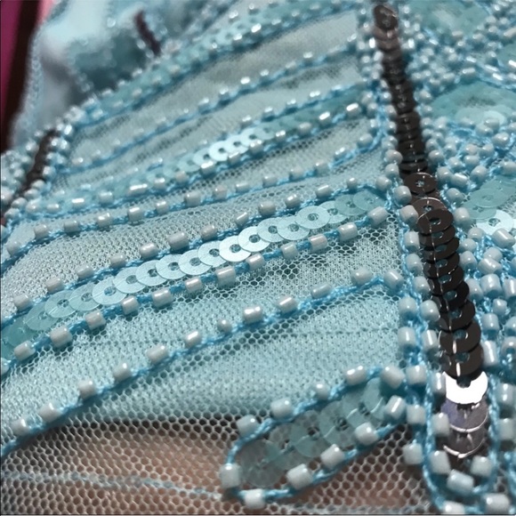 SUPER SALE WAS 45$$ Sequined blue dress - Picture 7 of 8